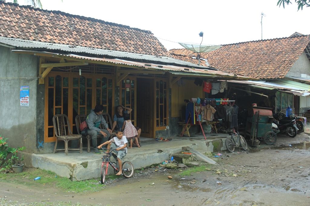 Suasana Perkampungan Dampungan, Caruy, Cilacap, Jawa Tengah. (Purwokertokita.com/ridlo)