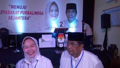 Pasangan bupati dan wakil bupati purbalingga terpilih, Dyah Hayuning Pratiwi-Sudono