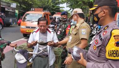 Operasi yustisi di Pasar Mandiri Purbalingga