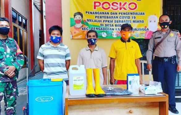 Posko PPKM mikro Desa Bedagas Kecamatan Pengadegan